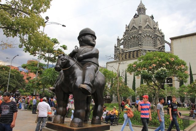 Medellin - Monumentalskulpturen von Fernando Botero | Foto: Johann Beck ©