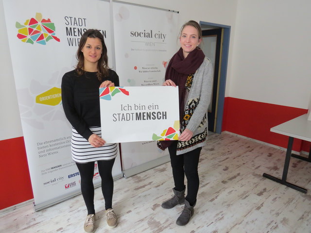 Stadtmensch Susanne Lehner und Projektleiterin Katharina Rettenmoser starten ab anfangs März in der Brigittenau.