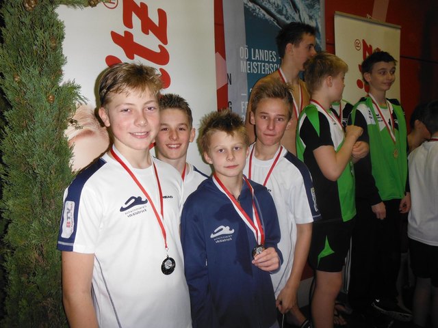 Wieser Julian, Anzengruber Yorik, Wöss Michalis und Part Paul erfolgreich im Staffelbewerb