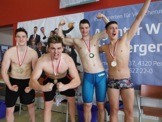 Scherer Michael, Stiper Lukas, Schachtner Benedikt und Lenzeder Patrik