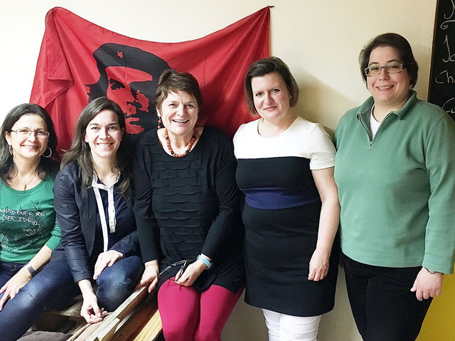 Die Grünen-Gemeinderätinnen des Bezirkes mit LGF Anita Malli und Elisabeth Mendoza von den Grünen in Mattersburg | Foto: Grüne