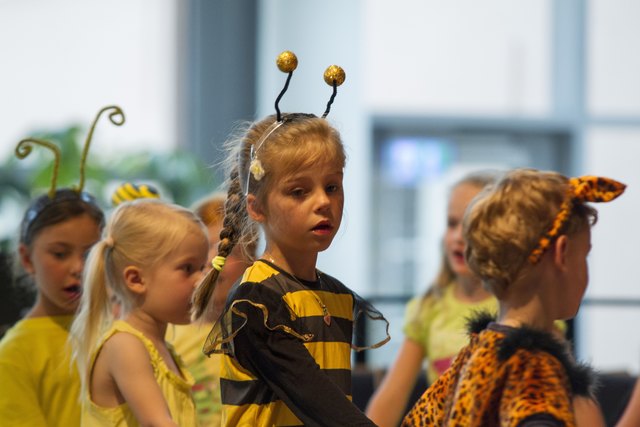 Die Klasse "Musikalische Früherziehung" der LMS Peuerbach im tierischen Kostüm. | Foto: Norbert Hebertinger
