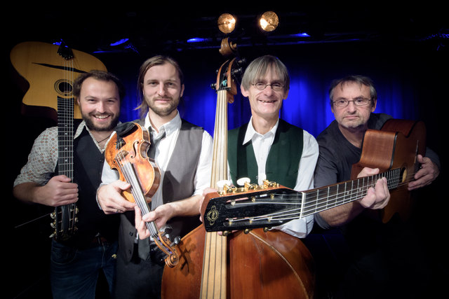 Das "Dynamo String Quartet" mit Christoph Huber, Stephan Fuchs (Violine), Lupo Lindtner und Bernd Wimmer. | Foto: Huber