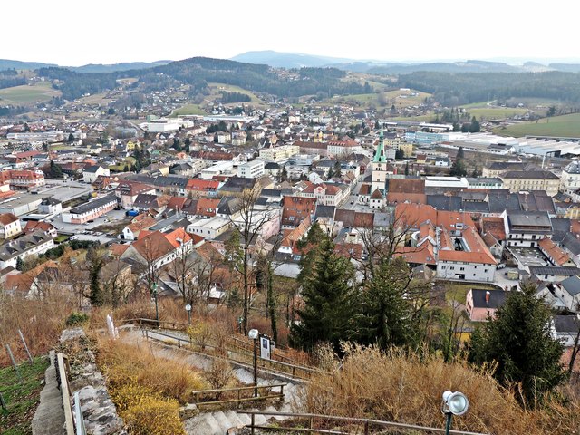 Meine Geburtsstadt Voitsberg von oben Voitsberg