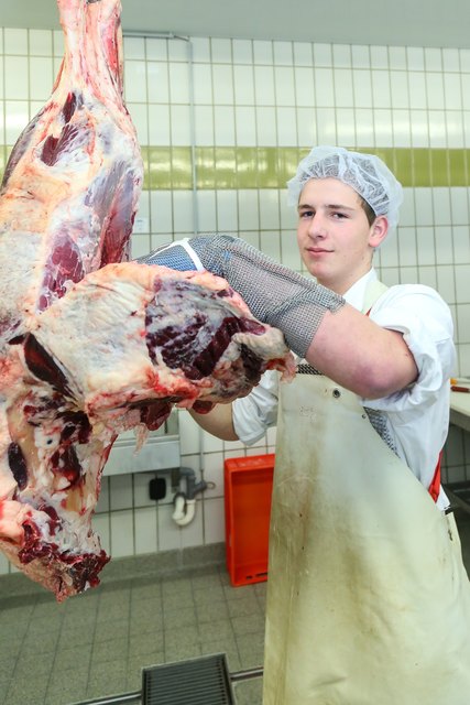 Hermann Kogler aus Ybbsitz von der Landwirtschaftlichen Fachschule Hohenlehen in Hollenstein. | Foto: WKNÖ Fleischer