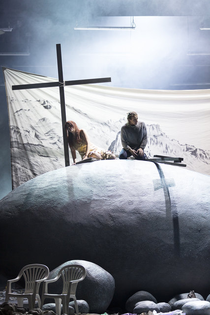 Die zwei tollen Darsteller: Dshamilja Kaiser (Katerina) und Rolf Romei (Manolios)