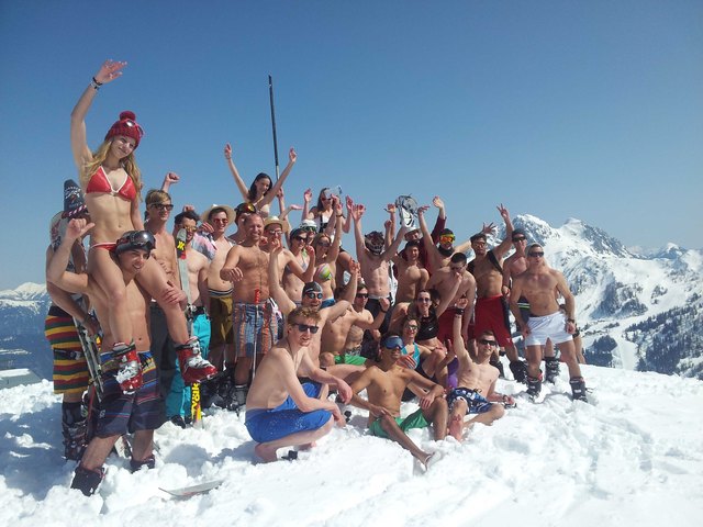 Strandfeeling beim Snowbeachday am Nassfeld