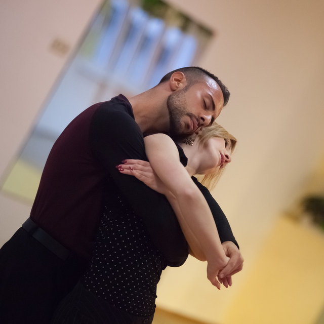 Beim Training für die Showdance Standard-EM der Profis: Julia Burghardt und Danilo Campisi. | Foto: Regina Courtier