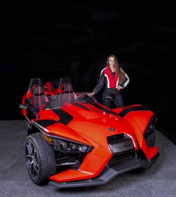 Das dreirädrige Zwitterfahrzeug Polaris Slingsho feiert seine Österreich-Premiere auf der Motomotion. | Foto: Burgenlandmesse