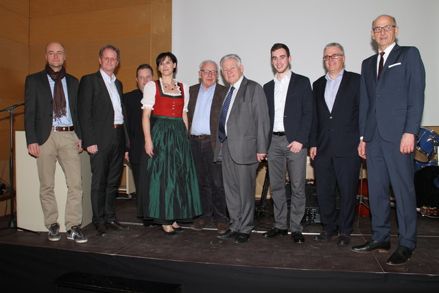 Dietmar Hager, Jürgen Höckner, Reinhold Kräter, Susanne Kreinecker, Manfred Mohr, Josef Pühringer, Severin Mair, Wolfgang Oberlehner und Pater Ferdinand Karer (v.l.).