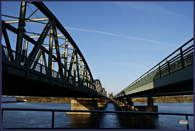 Blick gegen Norden vom Handelskai