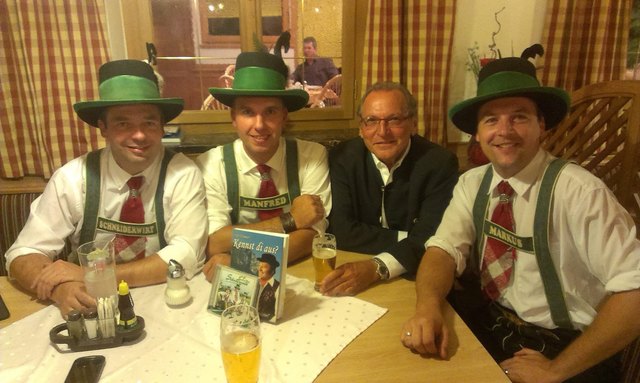 Das Schneiderwirt Trio traf in Gmunden Fritz Edtmeier jun. Am Ostermontag gibt es beim Schneiderwirt in Voitsberg ein Wiedersehen. | Foto: KK