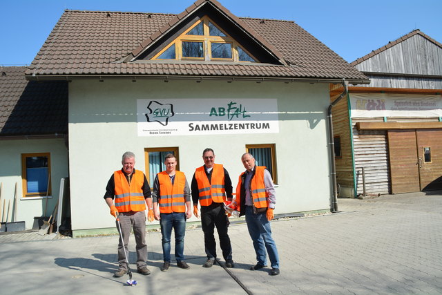 Franz Beham, Alexander Obermayr, Erich Artmann und Johann Wurzenberger vom GVU.