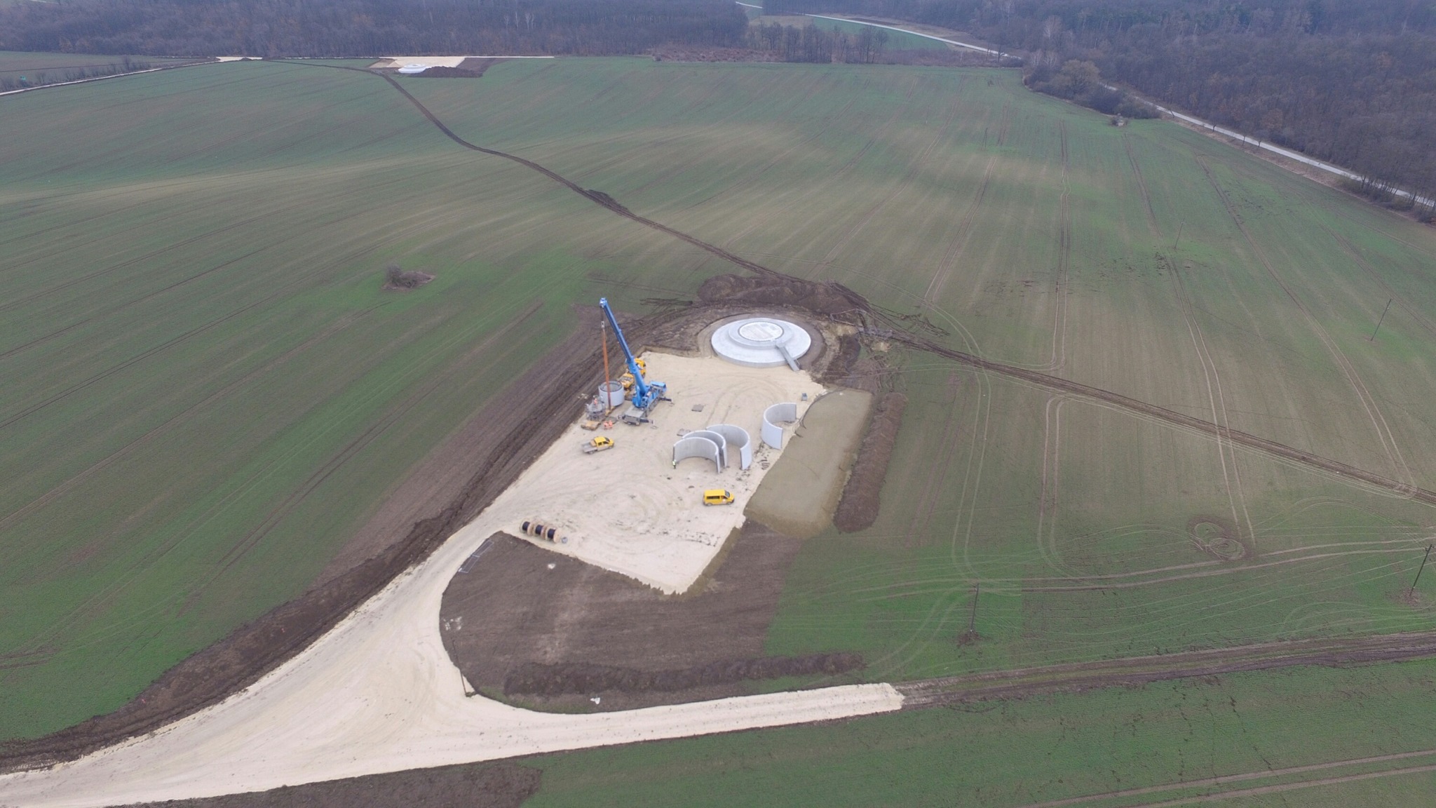 Windpark PaasdorfLanzendorf macht sichtbare Fortschritte Mistelbach