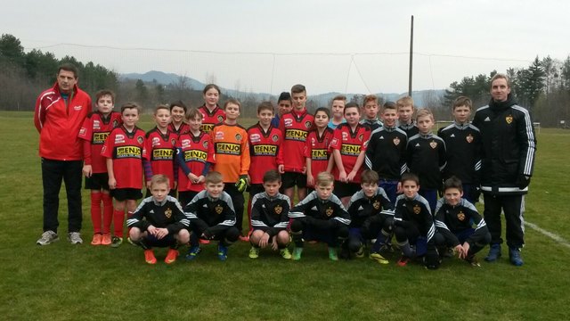 Die U-12 von Flavia Solva absolvierte ein Testspiel gegen das Team von NK Maribor. | Foto: Monika Zöhrer