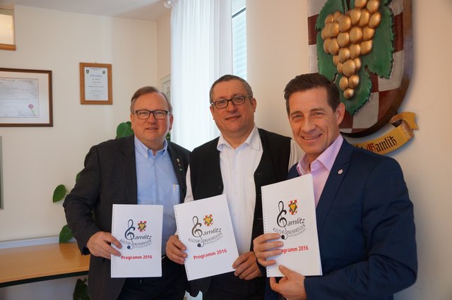 V.l: Bgm. Karl Wratschko, Klaus Melem und Franz Schober.