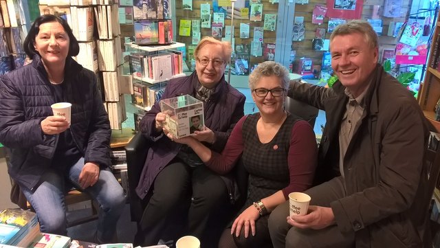 Rudolf Geißler mit Gattin Brigitte, Elfriede Faymann und Herta Emmer. | Foto: Foto. privat