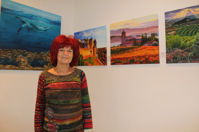 Magda Sedlacek im Vereinslokal der Hernalser Grünen.