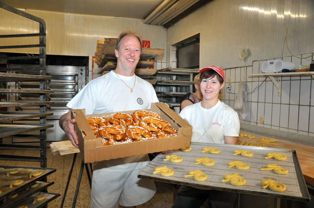 Thomas Czihak und Elisabeth Pechhacker in der Bäckerei Czihak.