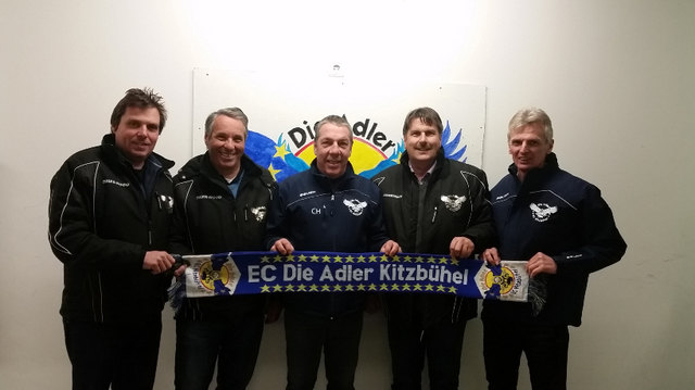 Martin Hechenberger, Johann Spieglmayr, Joe West, Johann Exenberger und Michael Widmoser (v. li.). | Foto: Kitzbüheler Adler