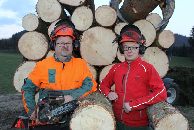 Franz Leitner mit Sohn Lukas