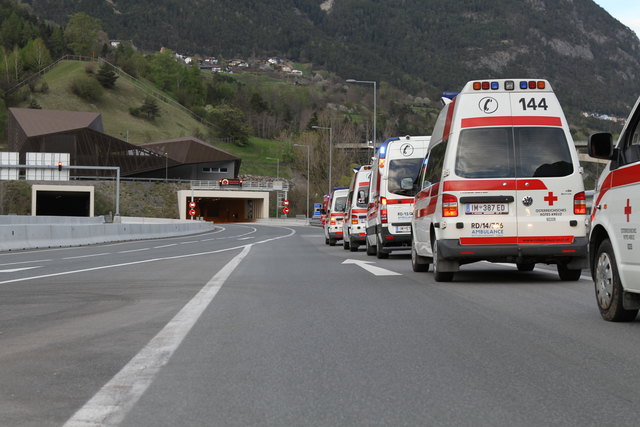 Morgen, Donnerstag, proben die Blaulichtorganisationen den Ernstfall im Roppener Tunnel.