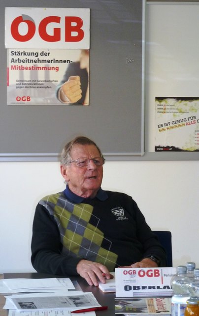 Karl Pschinger (83) galt als engagierter Gewerkschafter und als Urgestein der Landecker SPÖ. | Foto: ÖGB Tirol