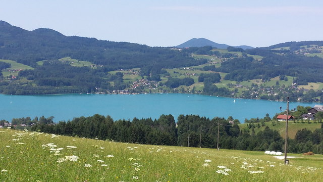 so schön ist´s beim Radln entlang des Salzkammergutradweges.. (2015)