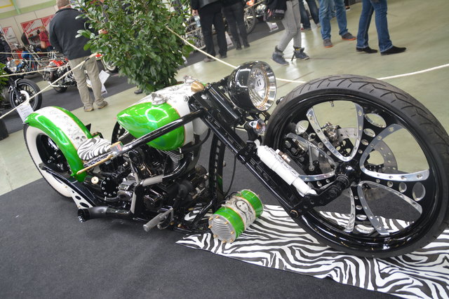 Auch tolle Bikes gab es wieder zu bewundern.