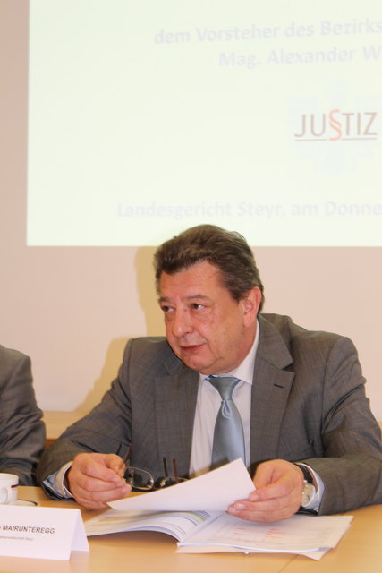 Der Leiter der Staatsanwaltschaft, Guido Mairunteregg, beim Pressegespräch. | Foto: Auer