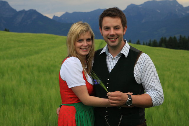 Erhard Konrad mit Freundin Sandra vom Biobauernhof im Tollinggraben. (Foto GenussReich)