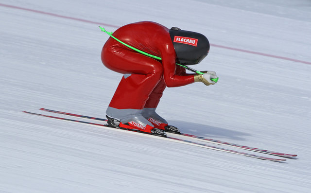 Manuel Kramer konnte seinen ersten Podiumsplatz in der Speedski-Königsklasse feiern. | Foto: ÖSV SPEED SKI