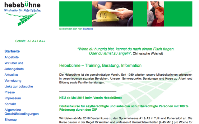 Alle Infos finden Sie online auf http://www.hebebuehne.at