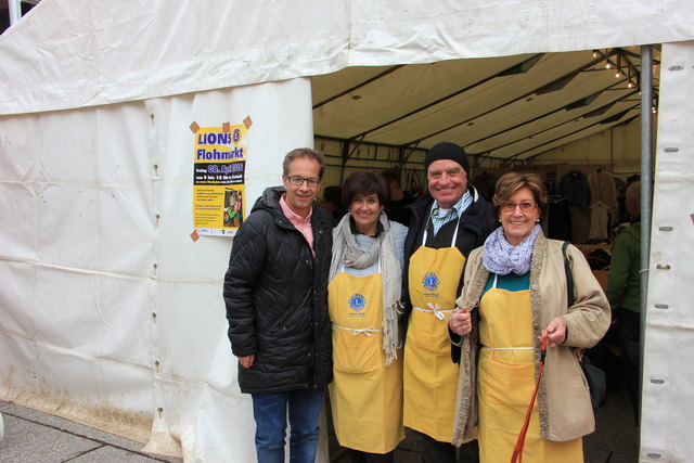 Bgm. Wolfgang Jörg, Maria Raich,Organisator Sebastian Gitterle und Annemarie Troll (v l.).