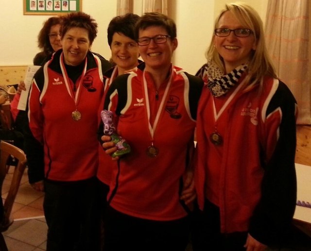 Elisabeth Kneidinger, Daniela Schütz, Renate Rammelmüller und Elisabeth Neumüller schafften den Aufstieg. | Foto: Foto: privat