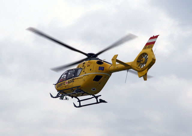 Der Pensionist wurde mit dem Rettungshubschrauber in das UKH Klagenfurt geflogen | Foto: Doms