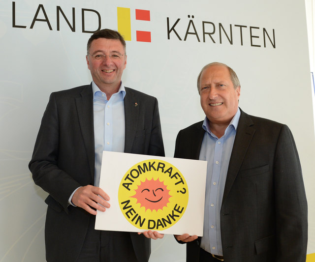 LR Rolf Holub mit LR Mag. Jörg Leichtfried (Steiermark); ´Gemeinsam gegen Atomkraft´; | Foto: LPD / Büro LR Holub