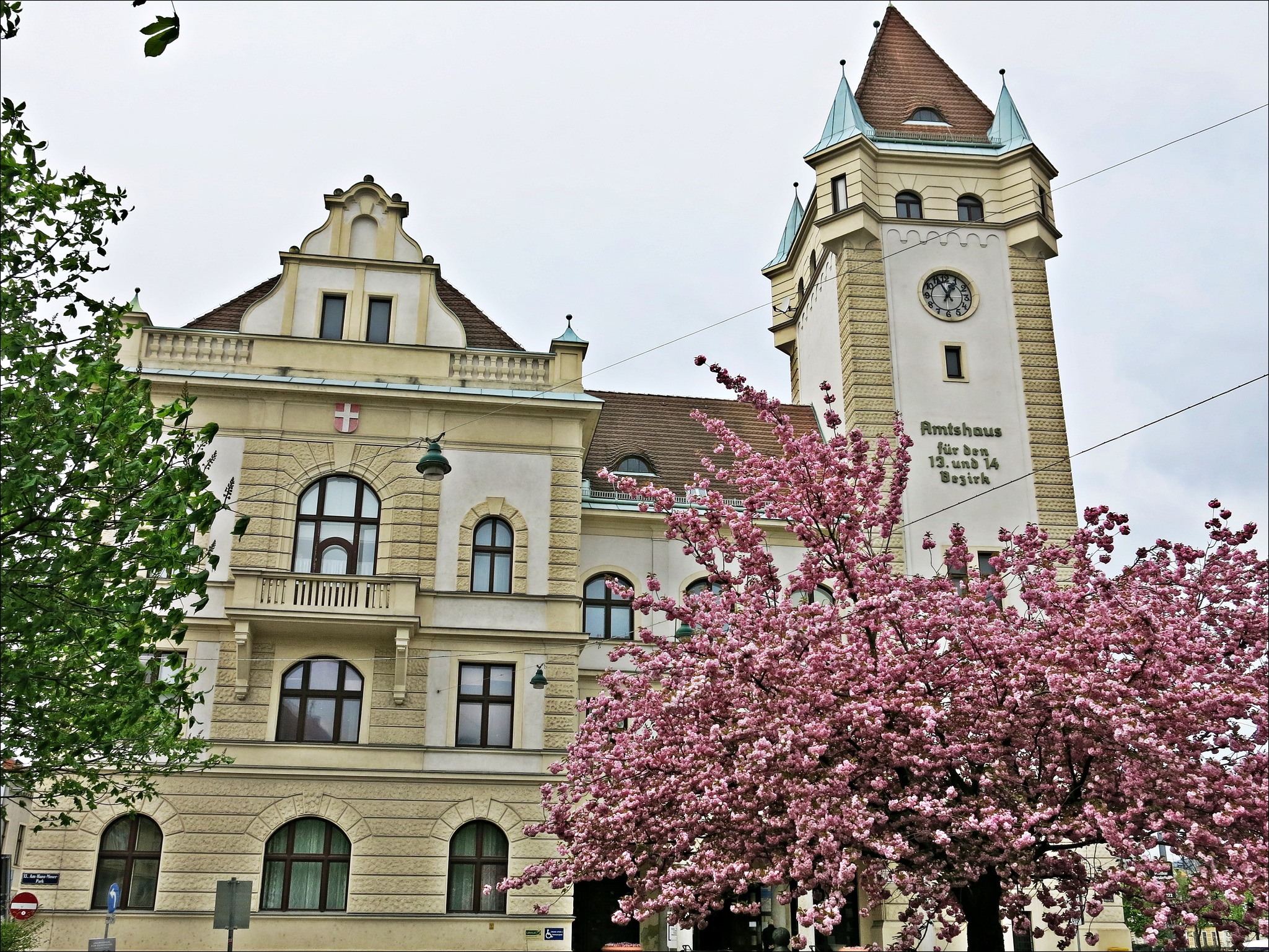 Mein Amtshaus im Frühling Hietzing