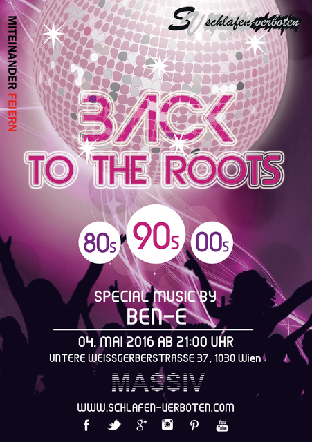 Back to the roots 90s - Flyer