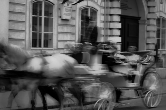 Fiaker in der Herrngasse in Wien Innere Stadt