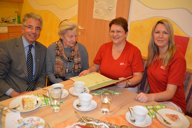 Im Gespräch: Johannes Hofmarcher, Maria Gerstmayr, Hildegard Stieblehner und Tanja Mayrhofer.