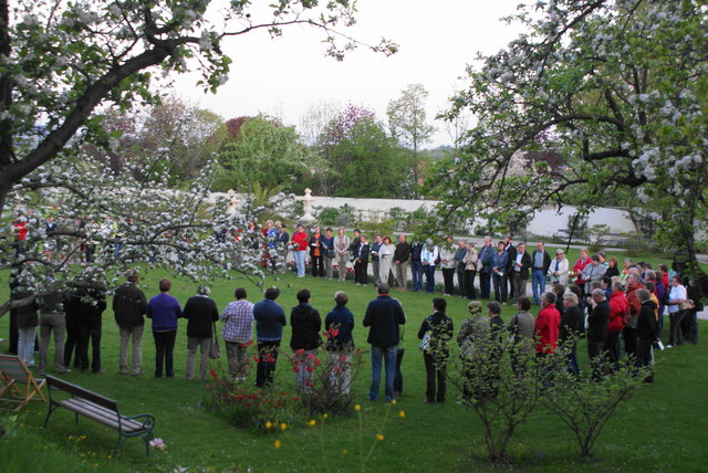 Begrüßung im Hofgarten