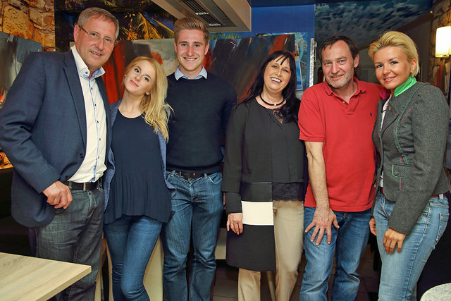 Andreas Skorianz, Chiara, Chris, Petra Röttig, Manfred Schein und Sandra Wassermann