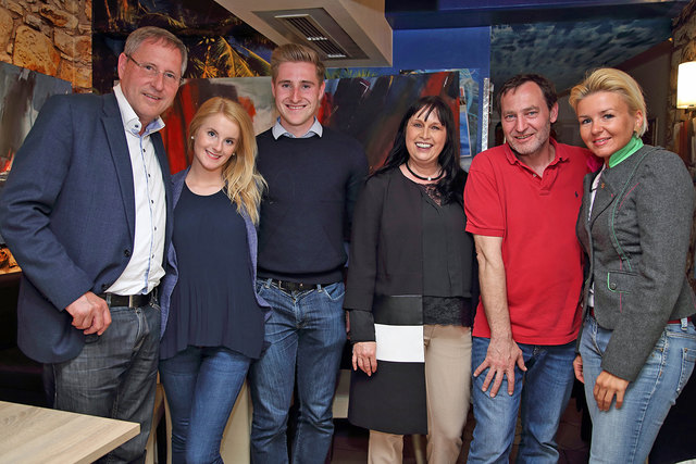 Andreas Skorianz, Chiara, Chris, Petra Röttig, Manfred Schein und Sandra Wassermann