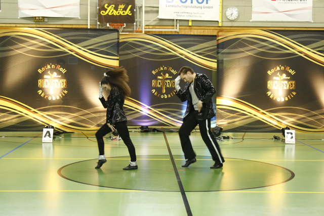 Sonja und Christian Demetrescu vom RRC Kreuzenstein punkteten in der Fußtechnik-Runde mit einer von Michael Jackson inspirierten Performance.