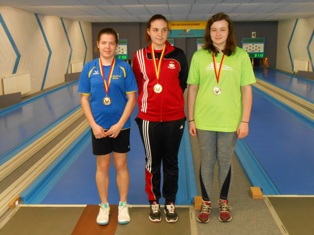 Die Top 3 der U14 weiblich: Melanie Mileder, Simone Seybold und Viktoria Kolp
