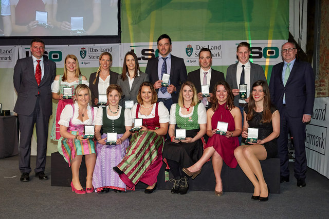 Sieger in jeglicher Hinsicht! Die erfolgreichen Sportler der Steiermark bei der Ehrung in Graz.