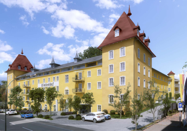 Die künftige Vorderansicht des einst als Hochmeisterschloss gebauten Lindenhofs | Foto: Grafik: kk