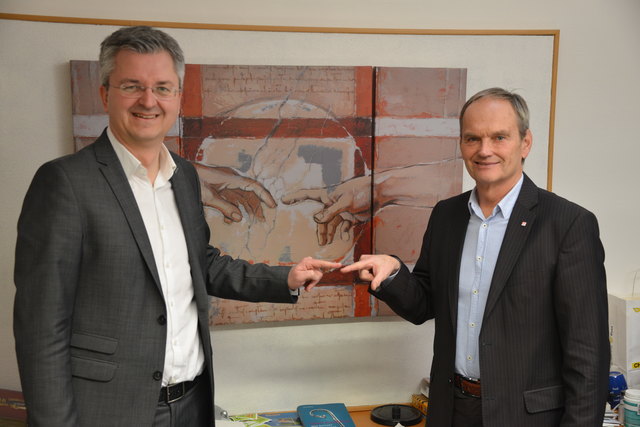 Josef Missethon (li.) mit CBL-Geschäftsführer Anton Hirschmann. | Foto: KK