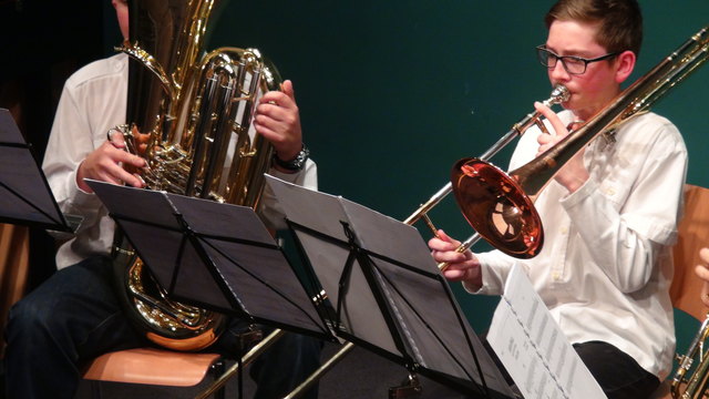Stefan Stessl (Tuba) und Markus Menhart (Posaune).